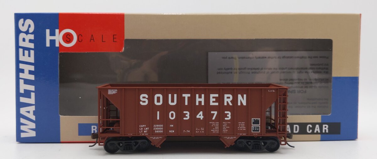 Walthers 932-7405 HO Scale Southern Greenville 100T Twin Hopper #103473 LN/Box
