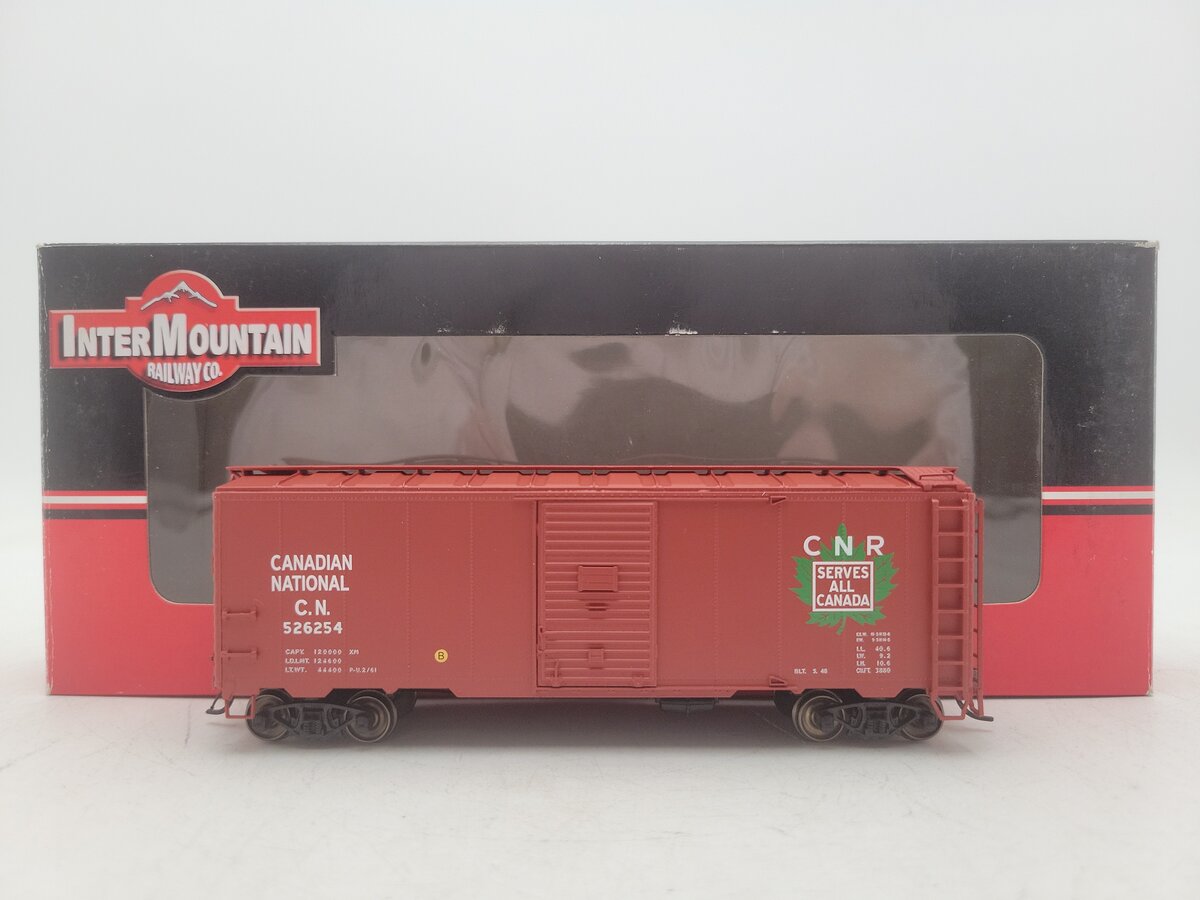 InterMountain 46801-13 HO Canadian National Boxcar #526254 EX/Box