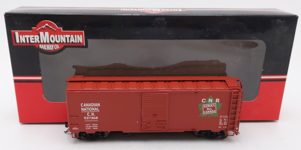 InterMountain 46806-10 HO Scale Canadian National AAR 40' Boxcar #537368 LN/Box