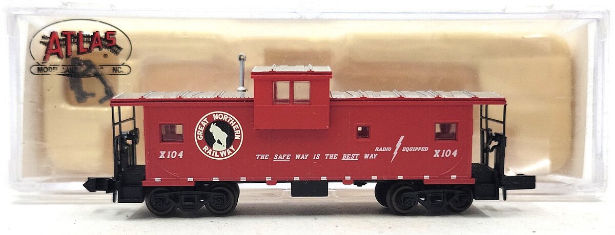 Atlas 30332 N Scale Great Northern EV Caboose #X104 LN/Box