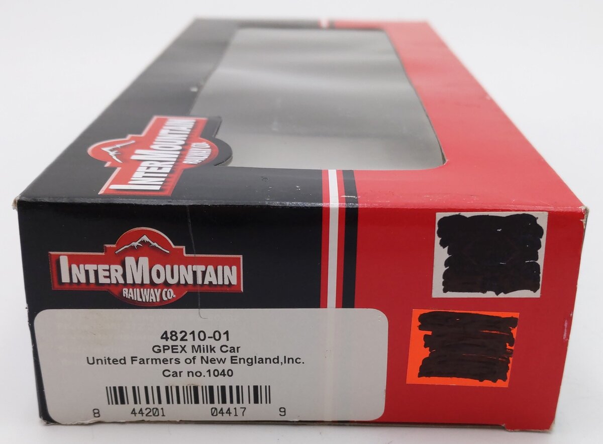 InterMountain 48210-01 HO GPEX United Farmers of New England Inc. Milk Car #1040 EX/Box
