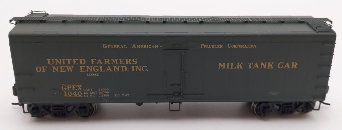 InterMountain 48210-01 HO GPEX United Farmers of New England Inc. Milk Car #1040 EX/Box