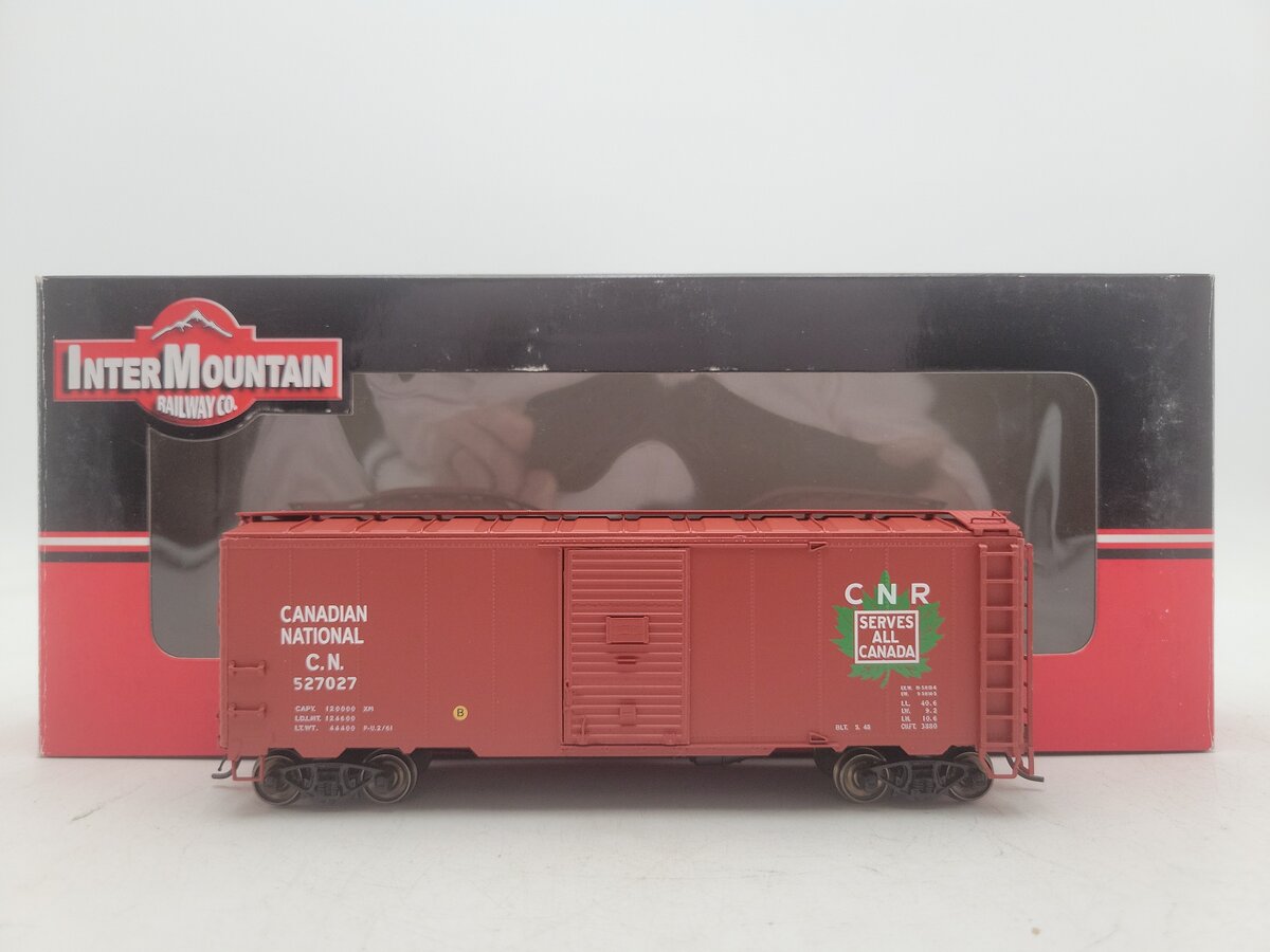 InterMountain 46801-16 HO Scale Canadian National AAR 40' Boxcar #527027 EX/Box