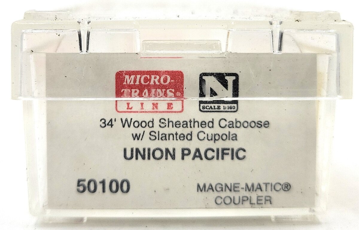 Micro-Trains 05000100 N Union Pacific 34' Wood Sheathed Caboose #3246 LN/Box