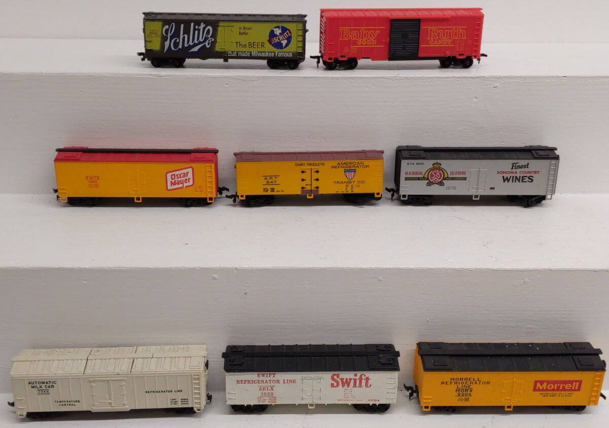 HO Scale Assorted Boxcars #93391 #5003 #247 #6012 #1020 #9024 #0366 [8] VG