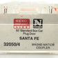 Micro-Trains 32050/4 N Scale Santa Fe 50' Standard Plug Door Boxcar #6181 EX/Box
