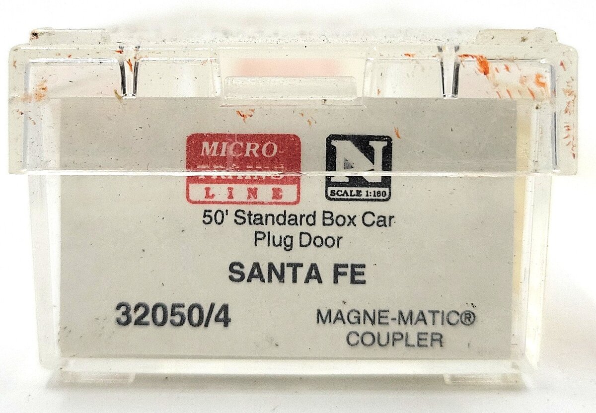 Micro-Trains 32050/4 N Scale Santa Fe 50' Standard Plug Door Boxcar #6181 EX/Box