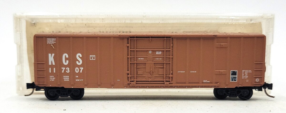 Micro-Trains 02700190 N Scale KCS 50' Plug Door Rib Side Boxcar #117307 EX/Box