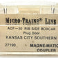 Micro-Trains 02700190 N Scale KCS 50' Plug Door Rib Side Boxcar #117307 EX/Box