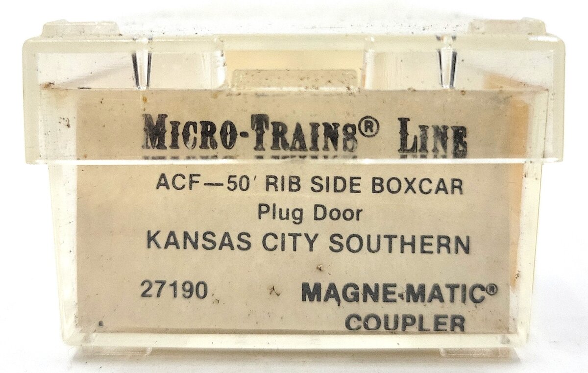 Micro-Trains 02700190 N Scale KCS 50' Plug Door Rib Side Boxcar #117307 EX/Box