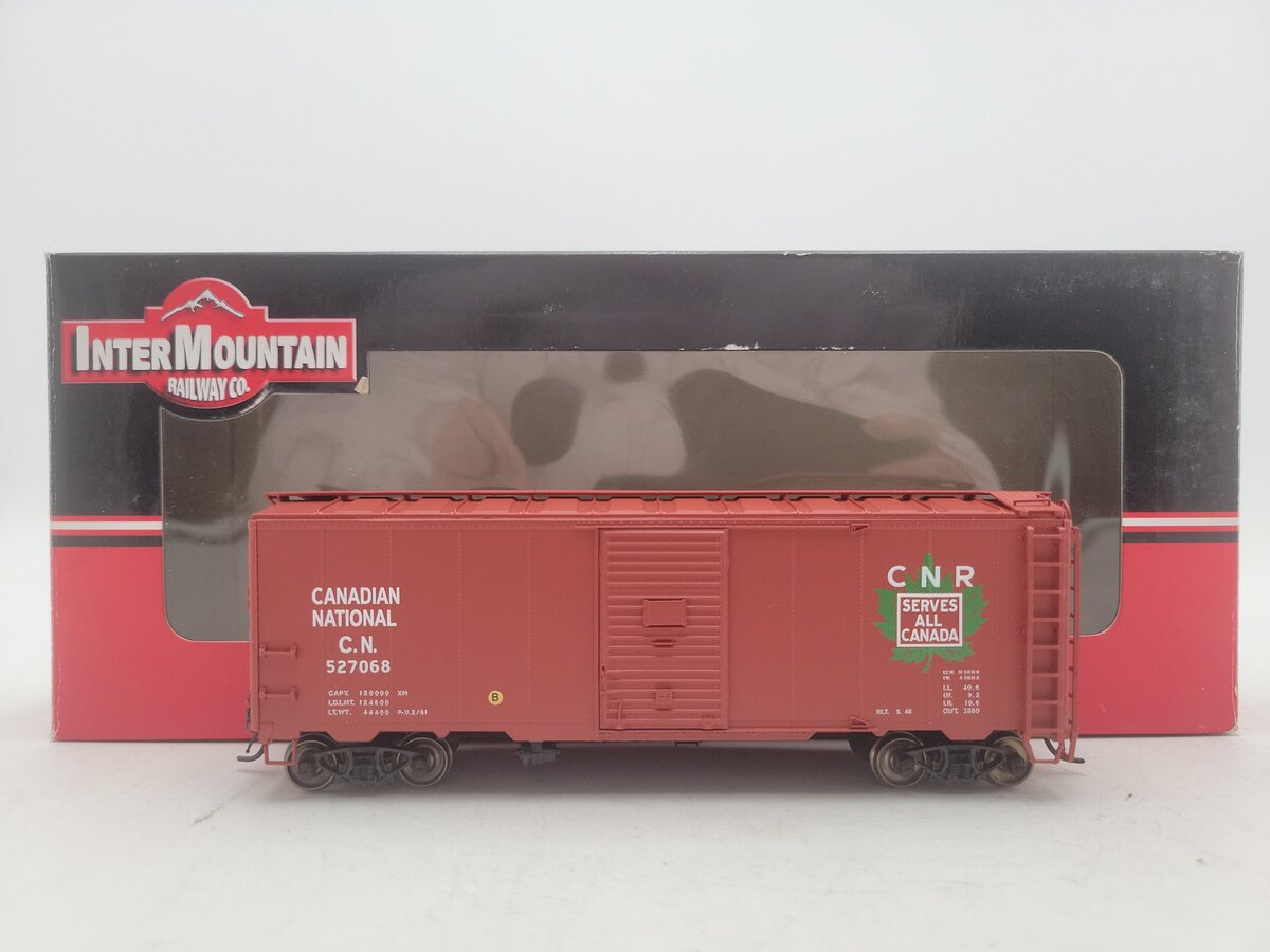 InterMountain 46801-17 HO Scale Canadian National AAR 40' Boxcar #527068 EX/Box