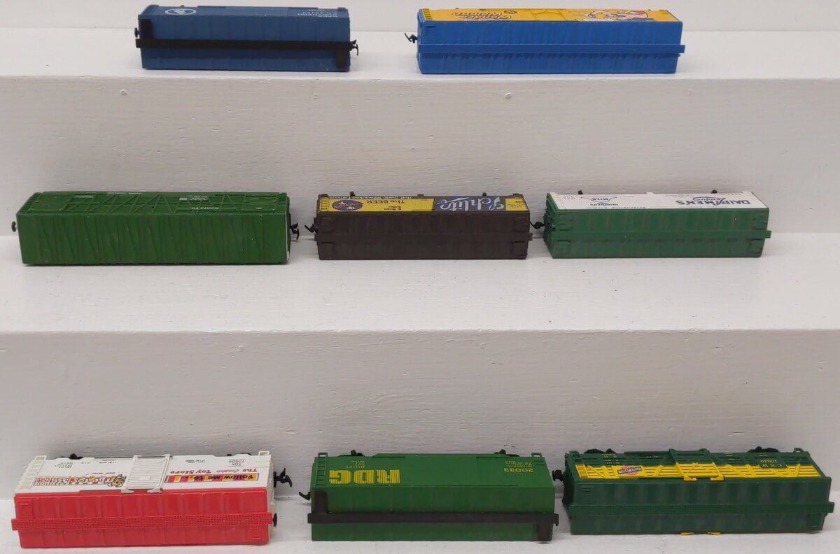 HO Scale Assorted Boxcars #39402, #80680, #20033, #72904, #93391 [7] EX