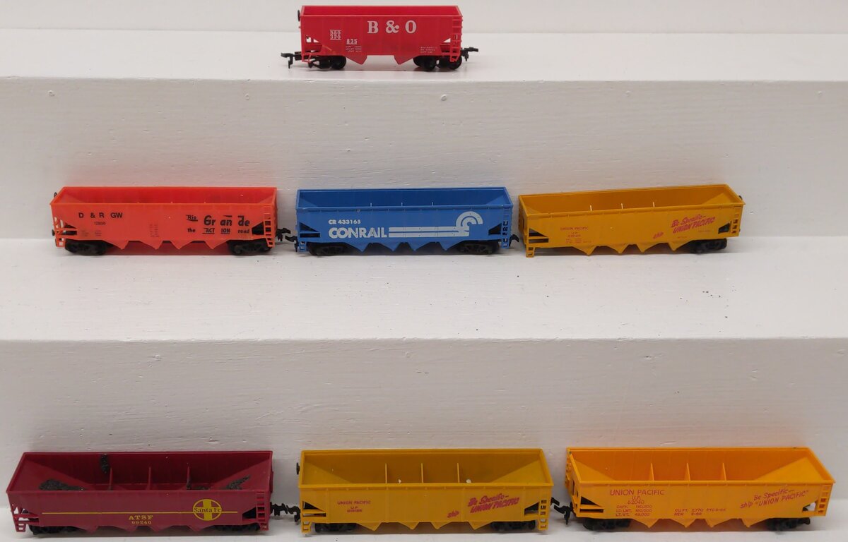 HO Scale Assorted Hopper Cars #518125, #433165, #12856, #320, #518125 #62040 [7] EX