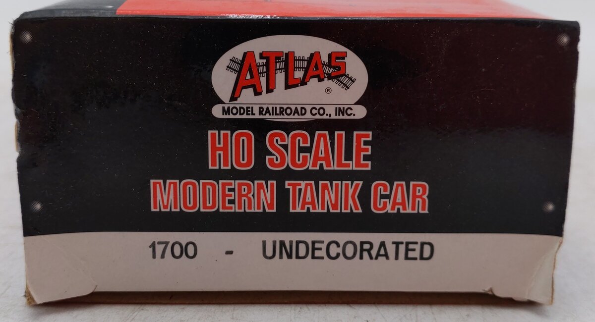 Atlas 1700 HO Scale Undecorated Tank Car VG/Box