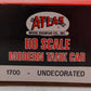 Atlas 1700 HO Scale Undecorated Tank Car VG/Box