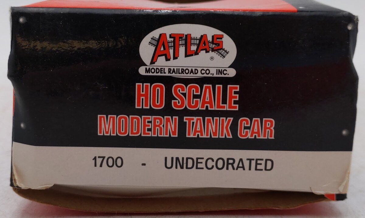 Atlas 1700 HO Scale Undecorated Tank Car/Box