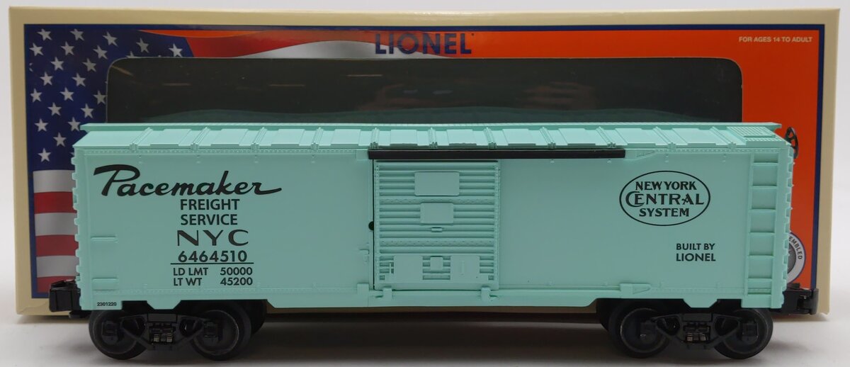 Lionel 6-29235 O Gauge New York City Pacemaker Boxcar #6464510 LN/Box
