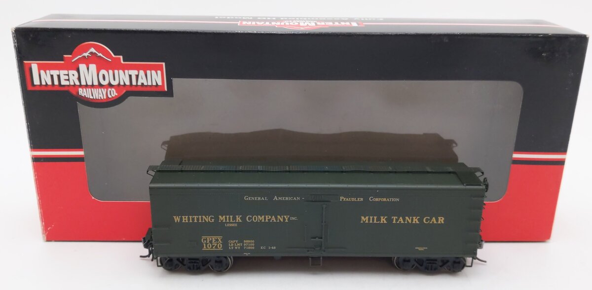InterMountain 48206-01 HO Scale Whiting Company Milk Car #1070 EX/Box