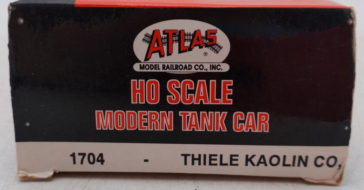 Atlas 1704 HO Scale Thiele Kaolin Co. Tank Car #78041 VG/Box