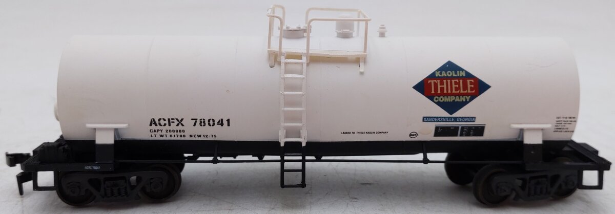 Atlas 1704 HO Scale Thiele Kaolin Co. Tank Car #78041 VG/Box