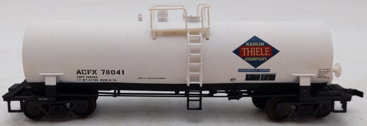 Atlas 1704 HO Scale Thiele Kaolin Co. Tank Car #78041 VG/Box