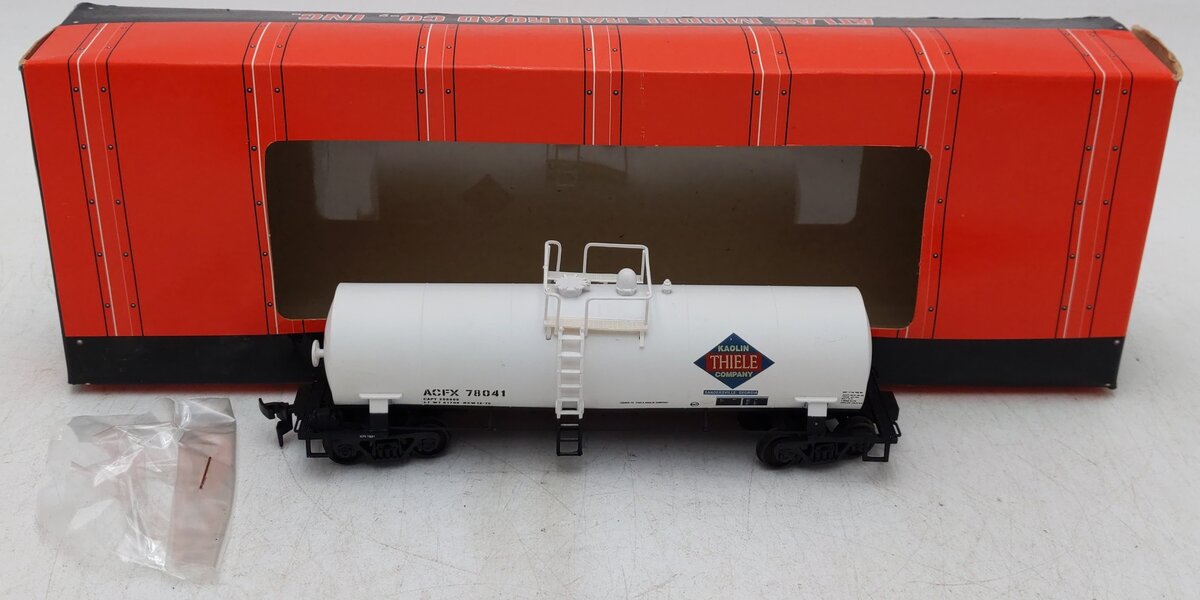Atlas 1704 HO Scale Thiele Kaolin Co. Tank Car #78041 VG/Box