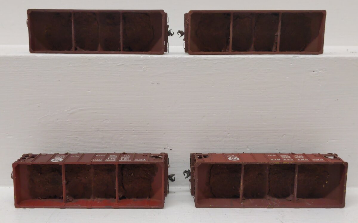 HO Scale BRASS CUSTOM Assorted Hopper Cars: 144140, 144402, 152163, 724306 [4]