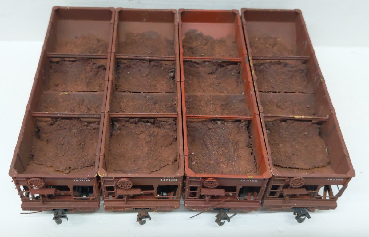 HO Scale BRASS CUSTOM Assorted Hopper Cars: 144140, 144402, 152163, 724306 [4]