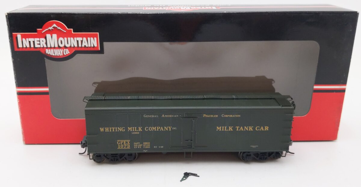 InterMountain 48206-03 HO Scale GPEX Whiting Milk Company Tank Car #1073 EX/Box