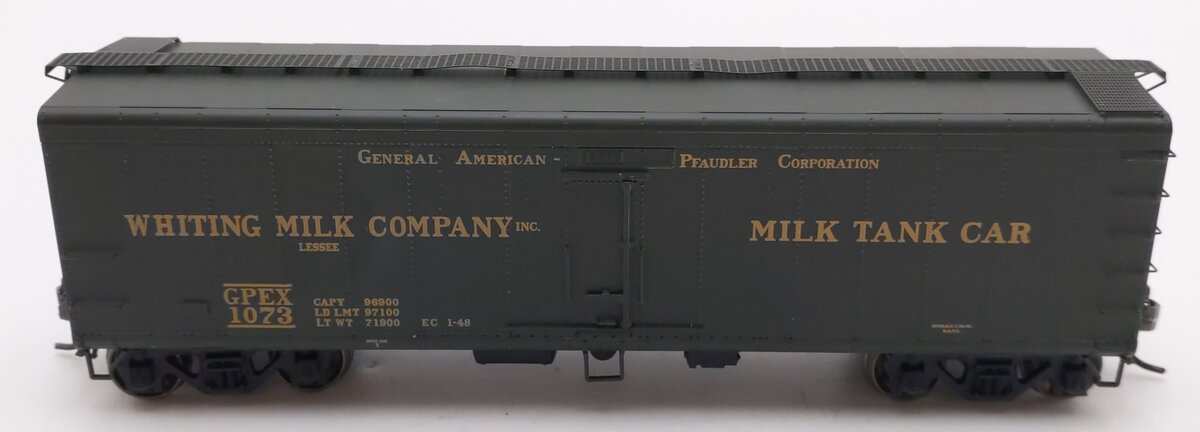 InterMountain 48206-03 HO Scale GPEX Whiting Milk Company Tank Car #1073 EX/Box