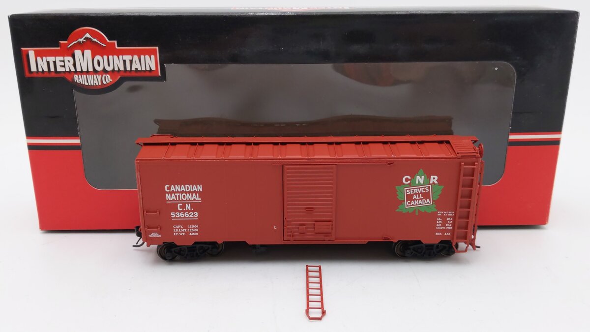 InterMountain 46806-03 HO Scale Canadian National AAR 40' Boxcar #536623 VG/Box
