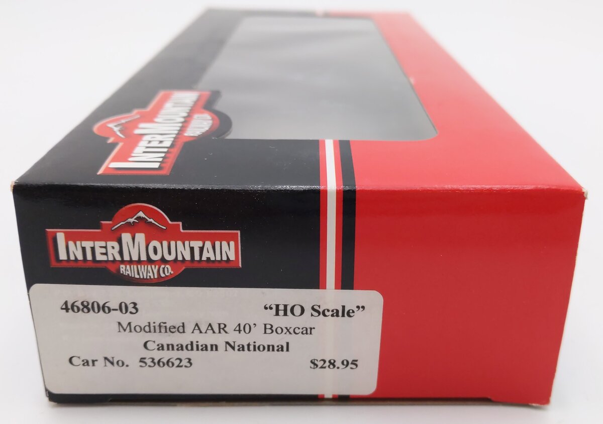 InterMountain 46806-03 HO Scale Canadian National AAR 40' Boxcar #536623 VG/Box