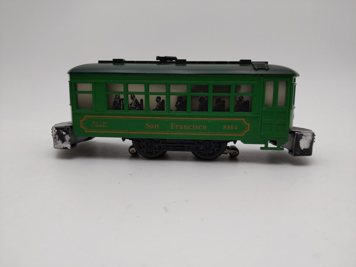 Lionel 6-18404 O Gauge San Francisco Green Trolley Car VG/Box