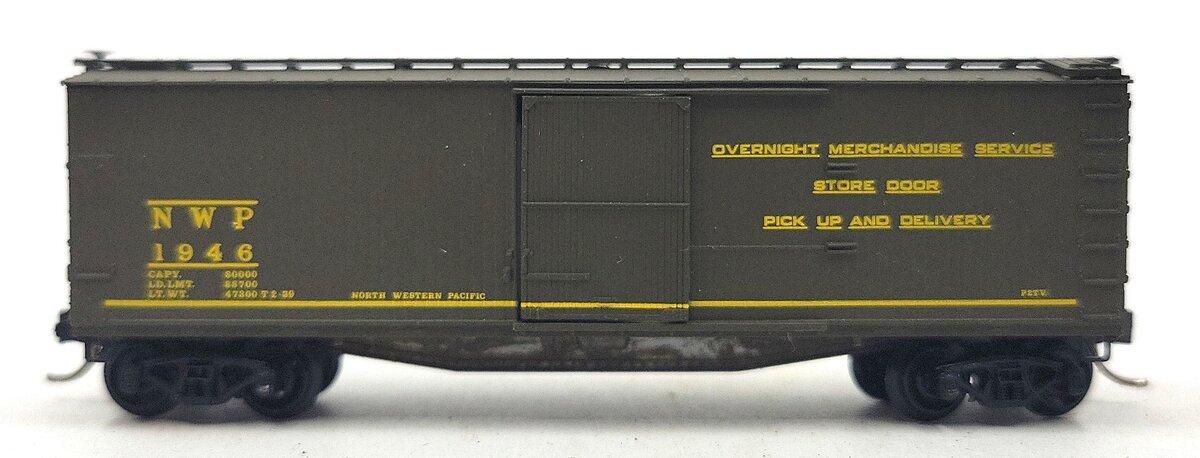 Micro-Trains 03910040 N Scale NWP 40' Single Door Double Sheathed Boxcar #1946 EX/Box