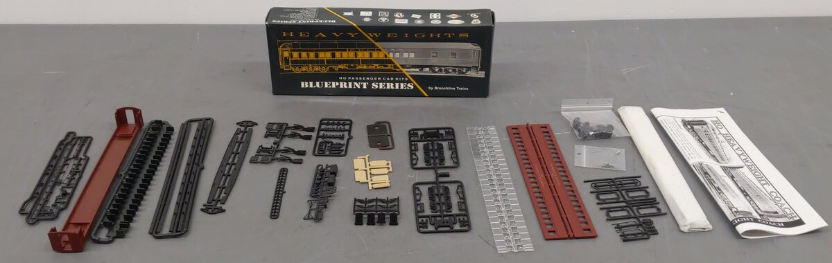 Branchline Trains 5107 HO 80' Boston & Maine Single Window Coach Car #4623 Kit EX/Box