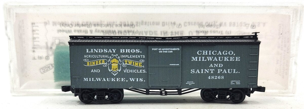 Roundhouse 8754 N Scale Lindsey Brothers Billboard Boxcar #48268 EX/Box