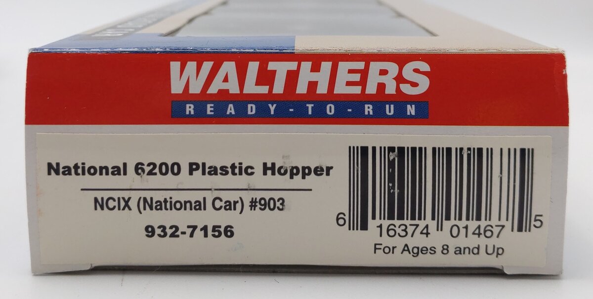 Walthers 932-7156 HO NCIX National 6200 Plastic Hopper Car #903 LN/Box