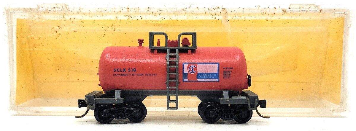 Atlas 3244 N Scale Standard Chemical Tank Car #510 EX/Box
