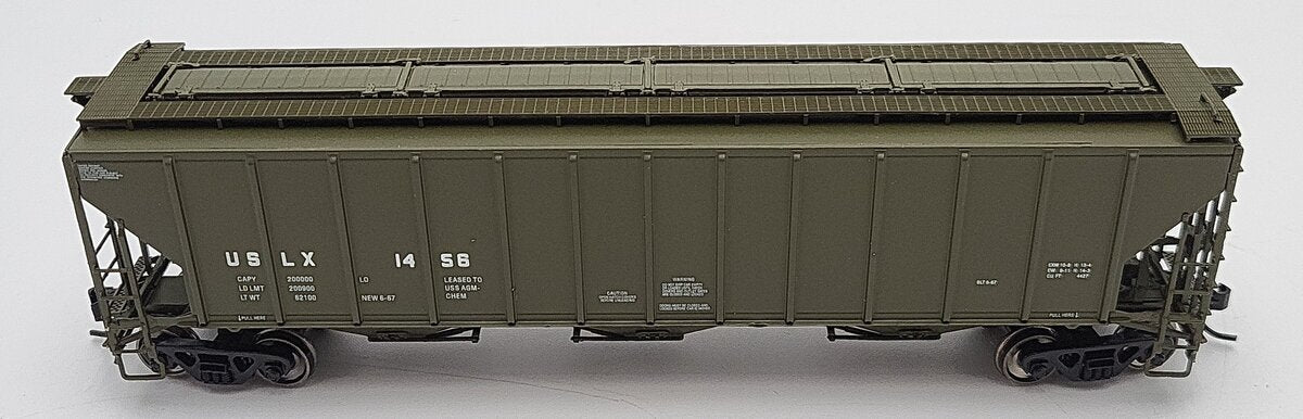 Proto 2000 23377 HO USLX PS-2CD High Side Covered Hopper #1456 LN/Box