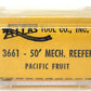 Atlas 3661 N Scale 50' Pacific Fruit Express Mechanical Reefer #300171 LN/Box