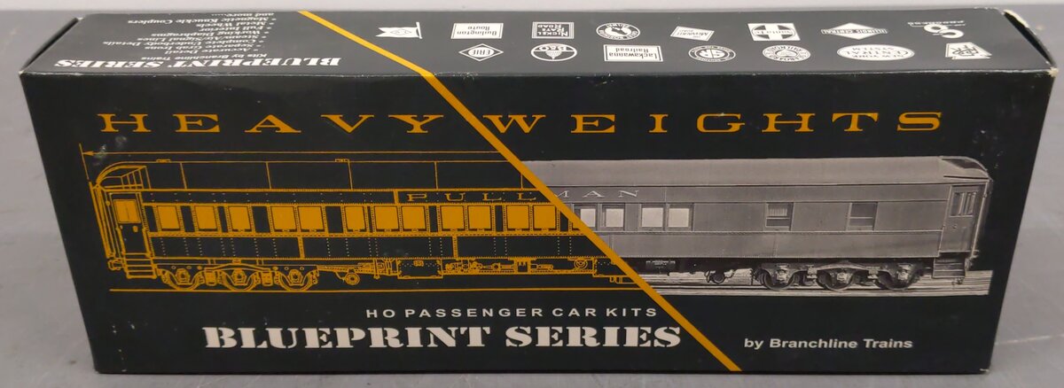 Branchline Trains 5122 HO 80's Single Window Coach Burlington Kit #6109 EX/Box