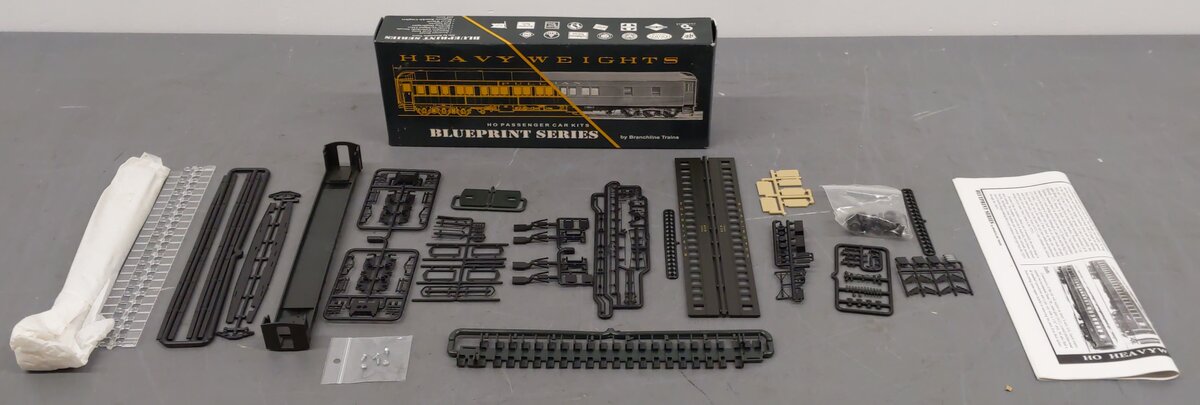 Branchline Trains 5122 HO 80's Single Window Coach Burlington Kit #6109 EX/Box