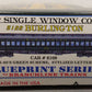 Branchline Trains 5122 HO 80's Single Window Coach Burlington Kit #6109 EX/Box
