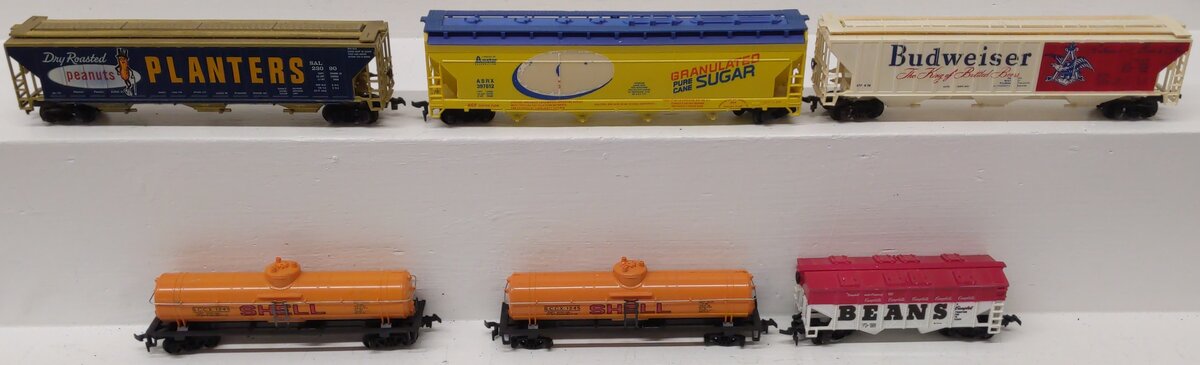 HO Scale Assorted Tank & Hopper Cars #1245 #71529 #23090 #397612 [6] EX