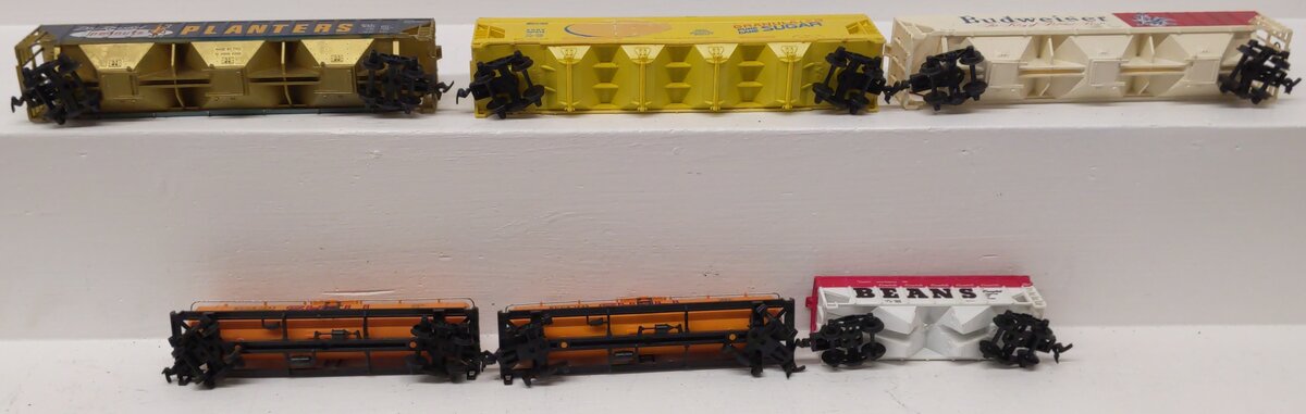 HO Scale Assorted Tank & Hopper Cars #1245 #71529 #23090 #397612 [6] EX
