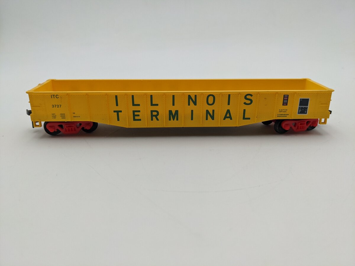 Athearn 91435 HO Scale Illinois Terminal 50' Gondola #3727 EX
