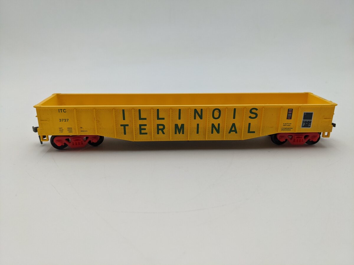 Athearn 91435 HO Scale Illinois Terminal 50' Gondola #3727 EX
