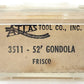 Atlas 3511 N Scale Frisco 42' Gondola w/ Custom Load #55086 EX/Box