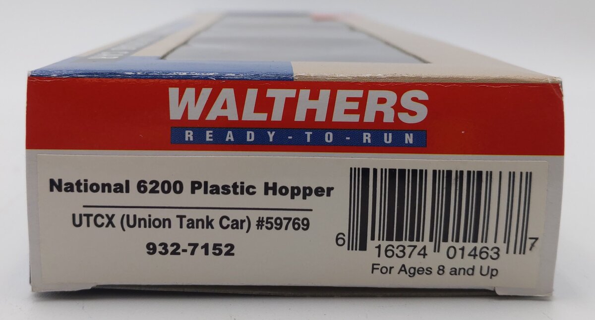 Walthers 932-7152 HO UTCX (Union Tank Car) National Plastic Hopper #59769 EX/Box