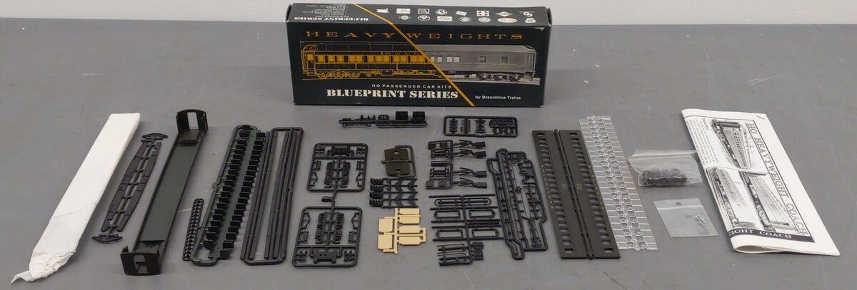Branchline Trains 5122 HO Scale 80's Single Window Coach Burlington Kit #6102 EX/Box